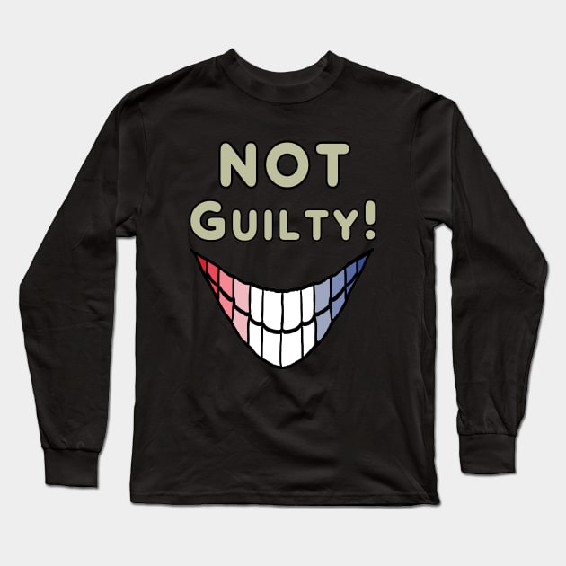 Not Guilty Long Sleeve T-Shirt by Mark Ewbie